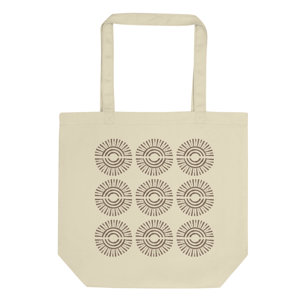 Download Eco Tote Bag w/ Retro Sun Pattern - Awaken